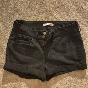 SO Women's High Waist Black Shorts